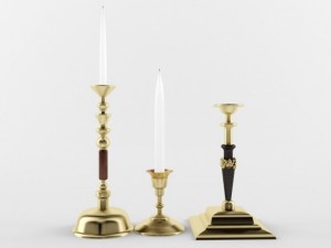 candle 3D 모델