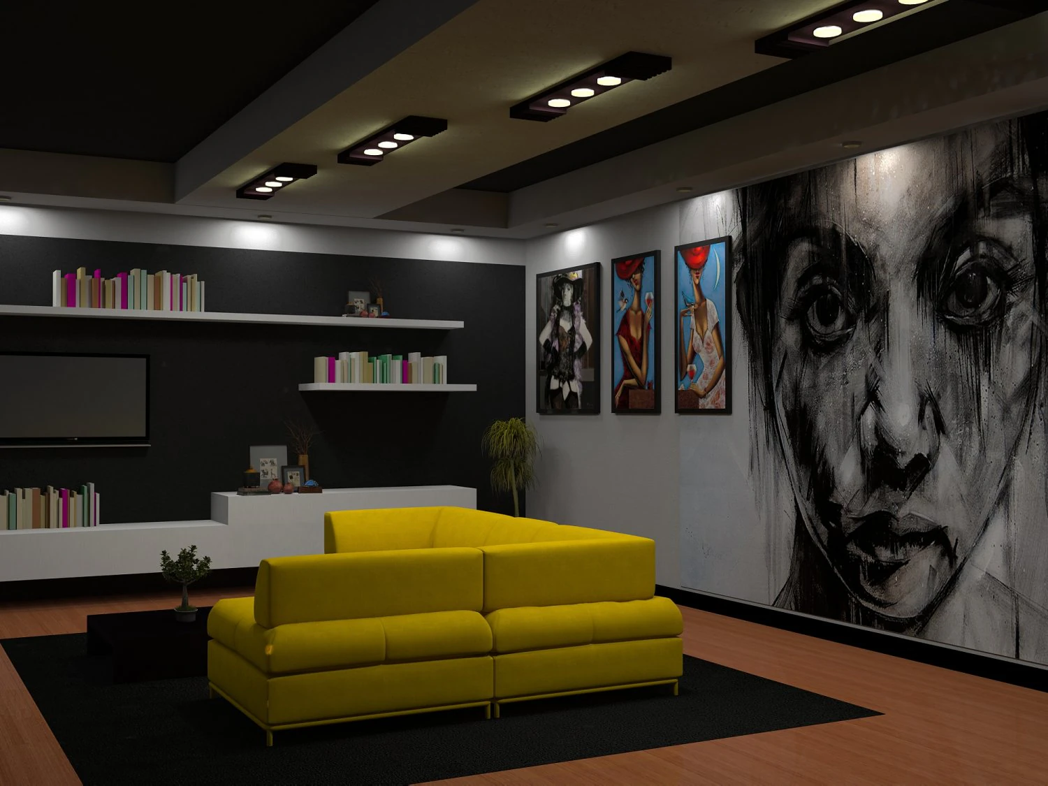 interer 3D Model .c4d .max .obj .3ds .fbx .stl .blend 