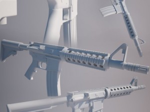 m4a1 cqb Modelo 3D