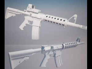 m4a1 cqb Modèle 3D