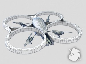 parrot ar drone 3D 모델