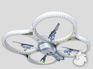 parrot ar drone 3D 모델