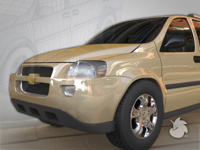 chevrolet uplander 3D 모델 .c4d .max .obj .3ds .fbx .stl .blend 