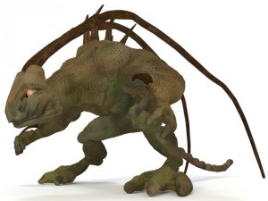 lizard creature Model 3D