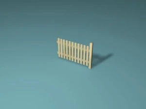 wooden fence 3D Model