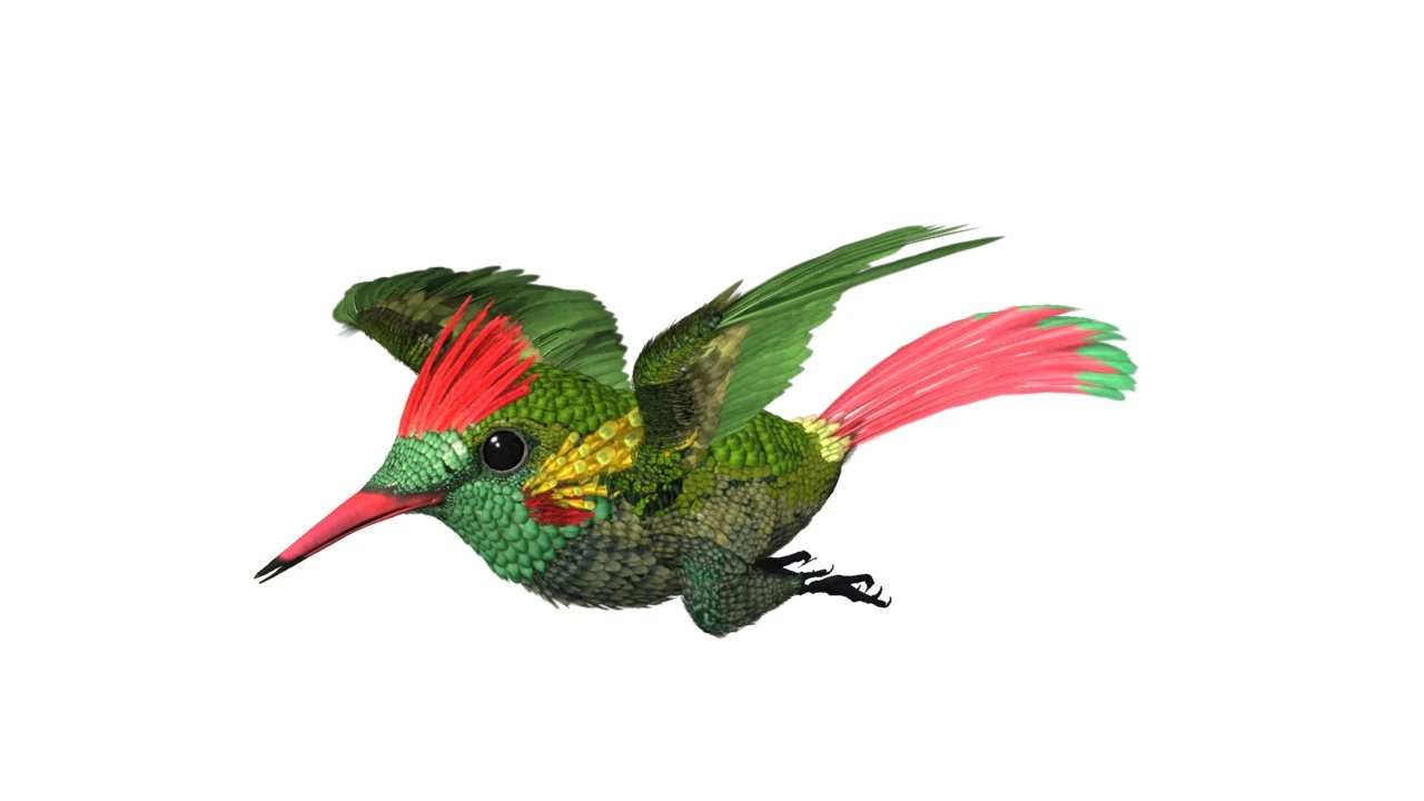 hummingbird 03 3ds max 2010 3D Model .c4d .max .obj .3ds .fbx .stl .blend