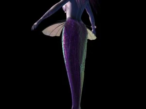 the mermaid maya 3D Model