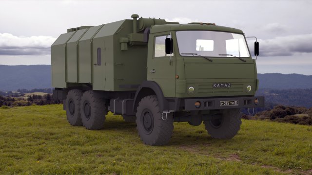 kamaz 5350 Modèle 3D .c4d .max .obj .3ds .fbx .stl .blend 