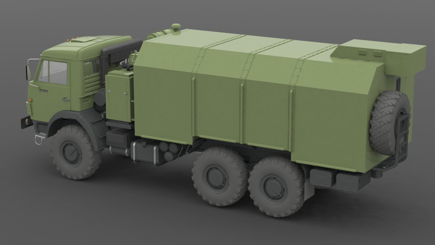 Камаз 3d model