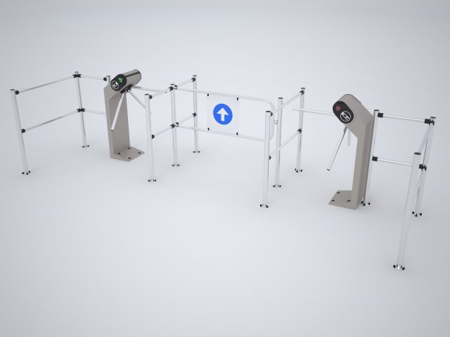 perco entrance control system 3Dモデル .c4d .max .obj .3ds .fbx .stl .blend 