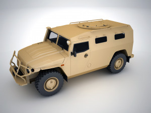 gaz 2330 tiger 3D Model