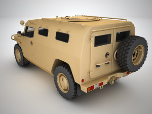 gaz 2330 tiger 3D Model