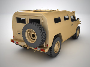 gaz 2330 tiger 3D Model