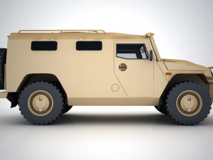 gaz 2330 tiger 3D Model