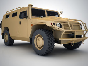 gaz 2330 tiger 3D Model