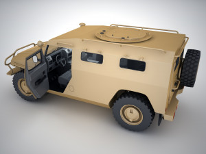 gaz 2330 tiger 3D Model