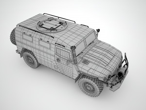 gaz 2330 tiger 3D Model
