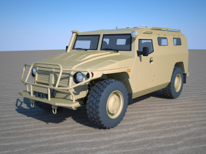 gaz 2330 tiger 3D Model