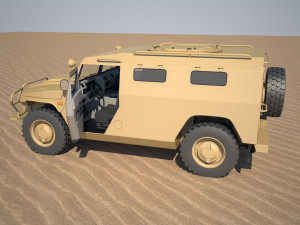 gaz 2330 tiger 3D Model