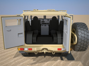 gaz 2330 tiger 3D Model