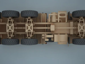 oshkosh mtvr mk 25 cargotruck 3D Model