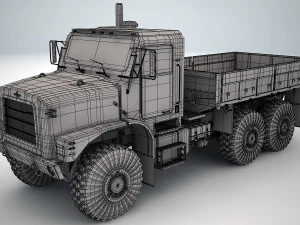 oshkosh mtvr mk 25 cargotruck 3D Model