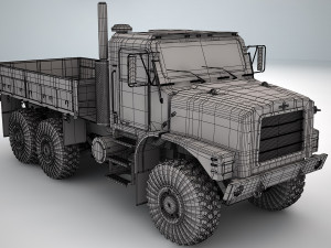 oshkosh mtvr mk 25 cargotruck 3D Модель