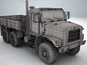 oshkosh mtvr mk 25 cargotruck 3D Model