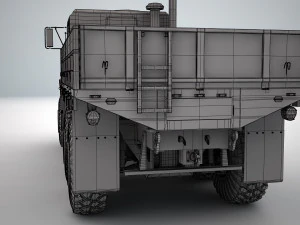 oshkosh mtvr mk 25 cargotruck 3D Model