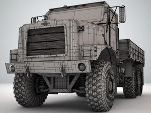 oshkosh mtvr mk 25 cargotruck 3D Model