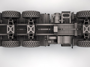 oshkosh mtvr mk 25 cargotruck 3D Модель