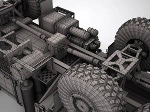 oshkosh mtvr mk 25 cargotruck 3D Model