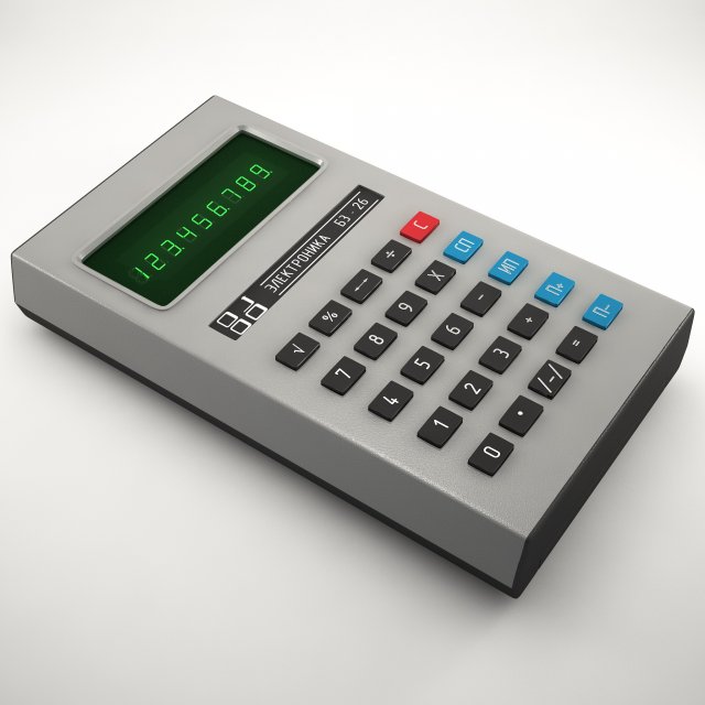 calculator electronica b3-26 3D मॉडल .c4d .max .obj .3ds .fbx .stl .blend 