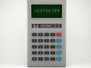 calculator electronica b3-26 3D मॉडल