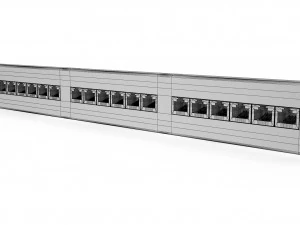 패치 패널 3D 모델