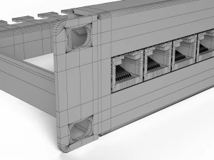 패치 패널 3D 모델