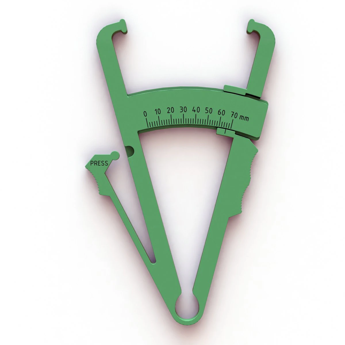 皮褶卡尺 3D 打印模型 .c4d .max .obj .3ds .fbx .stl .blend 