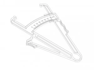 皮褶卡尺 3D 打印模型