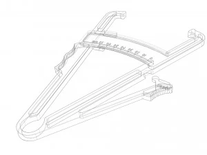 皮褶卡尺 3D 打印模型