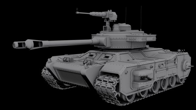 carro armato da battaglia Modello 3D .c4d .max .obj .3ds .fbx .stl .blend 