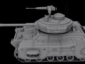 battle tank 3D Model