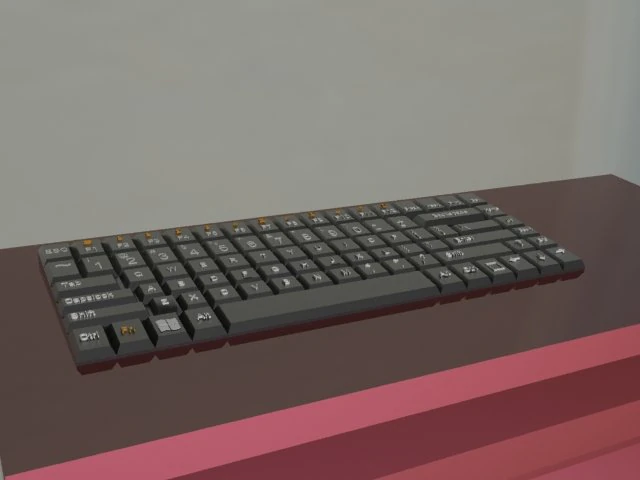 pc keyboard 3D Model .c4d .max .obj .3ds .fbx .stl .blend 