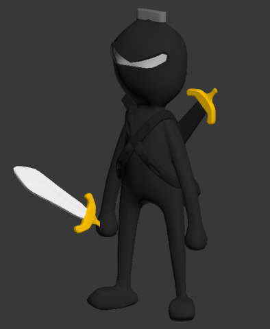 cartoon sensei ninja 3D Модель .c4d .max .obj .3ds .fbx .stl .blend 