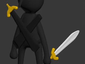 cartoon sensei ninja 3D Model