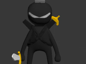 cartoon sensei ninja 3D Model