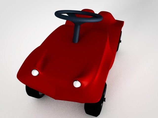 OBJ-Datei Bobby-Car-Anhänger - keine Stützen erforderlich 👽・3D