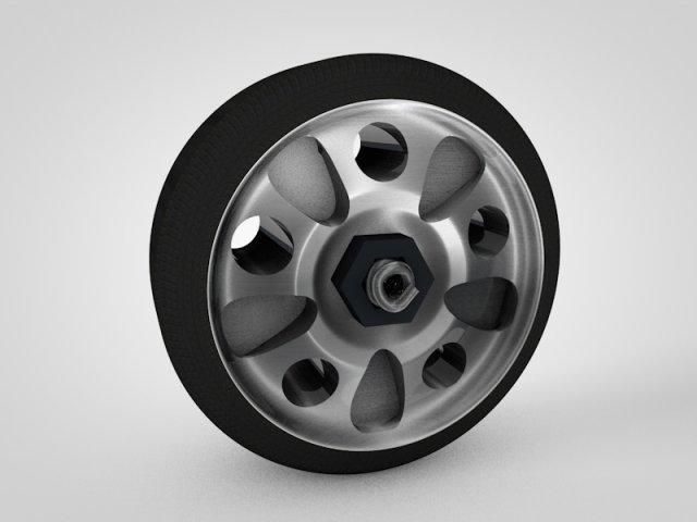 wheel 3D Модель .c4d .max .obj .3ds .fbx .stl .blend 
