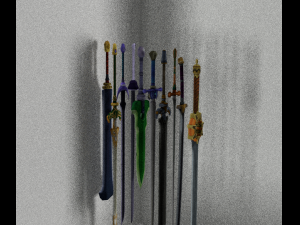 10 fantastic swords Model 3D