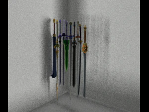 10 fantastic swords 3D Model
