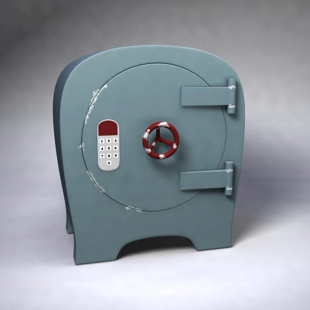 safe 3D Model .c4d .max .obj .3ds .fbx .stl .blend 